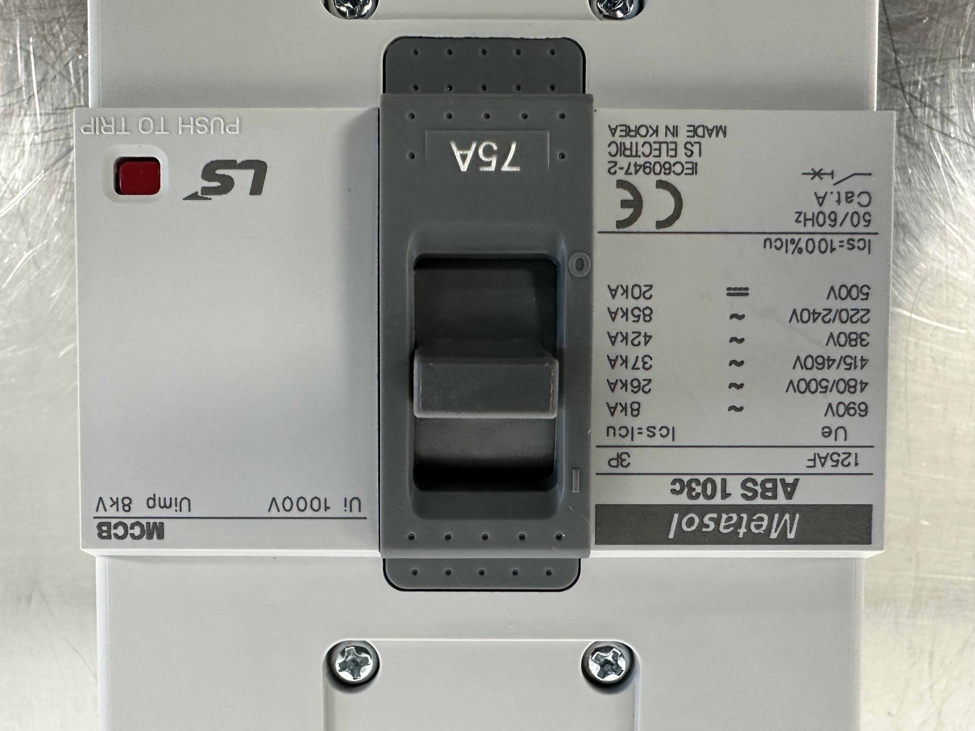 ABS103c-75A / Molded Case Circuit Breaker / LS ELECTRIC