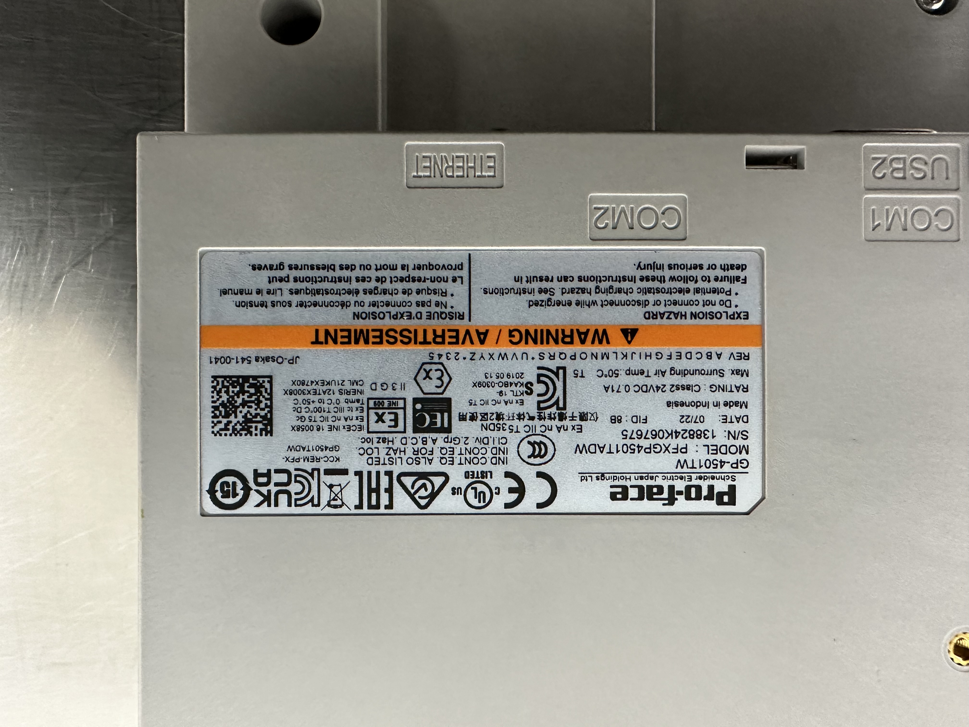 PFXGP4301TADW / Human Machine Interface-HMI / PRO-FACE (PROFACE)