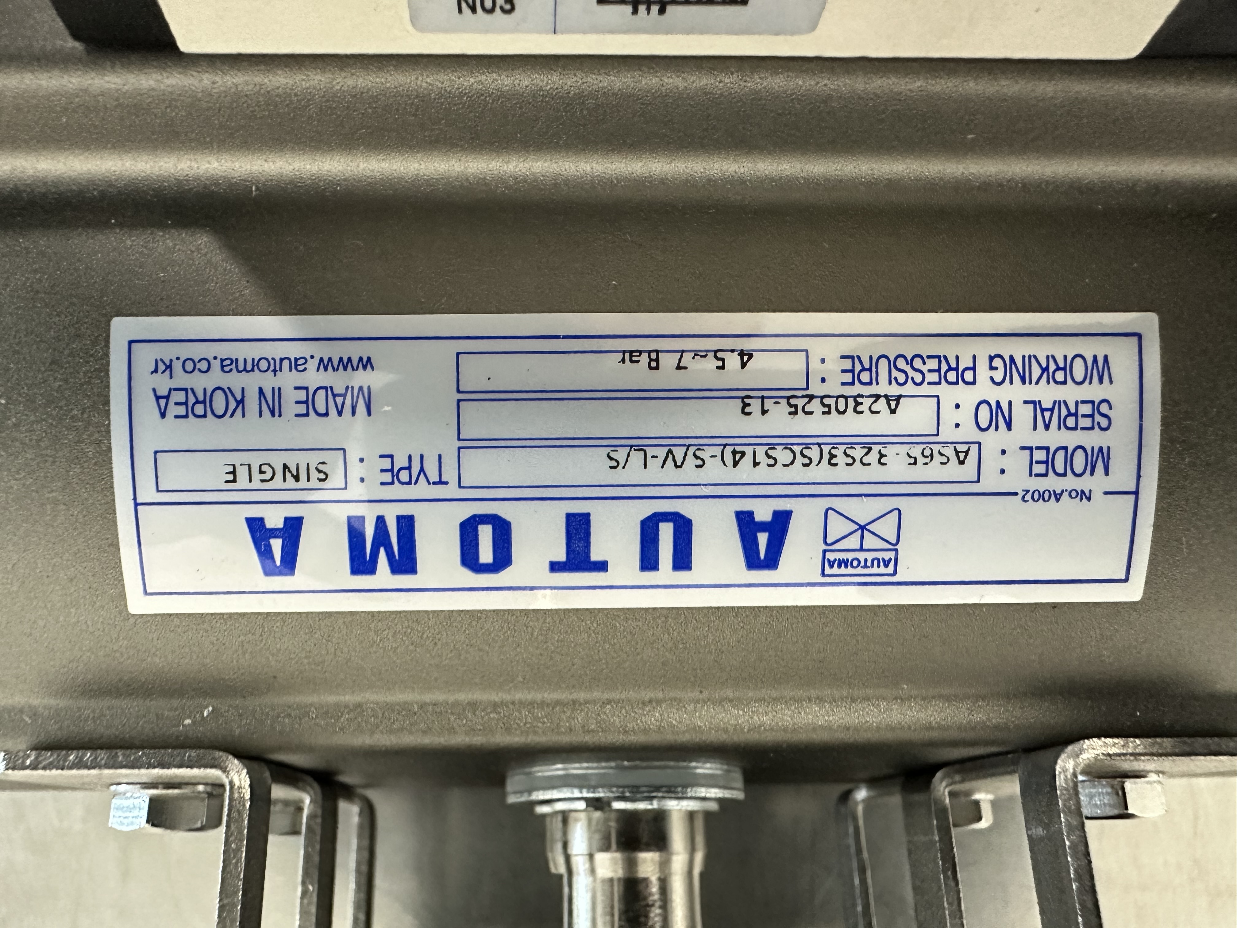 AS65-32S3-S/V-L/S / Pneumatic On-Off Valve / AUTOMA