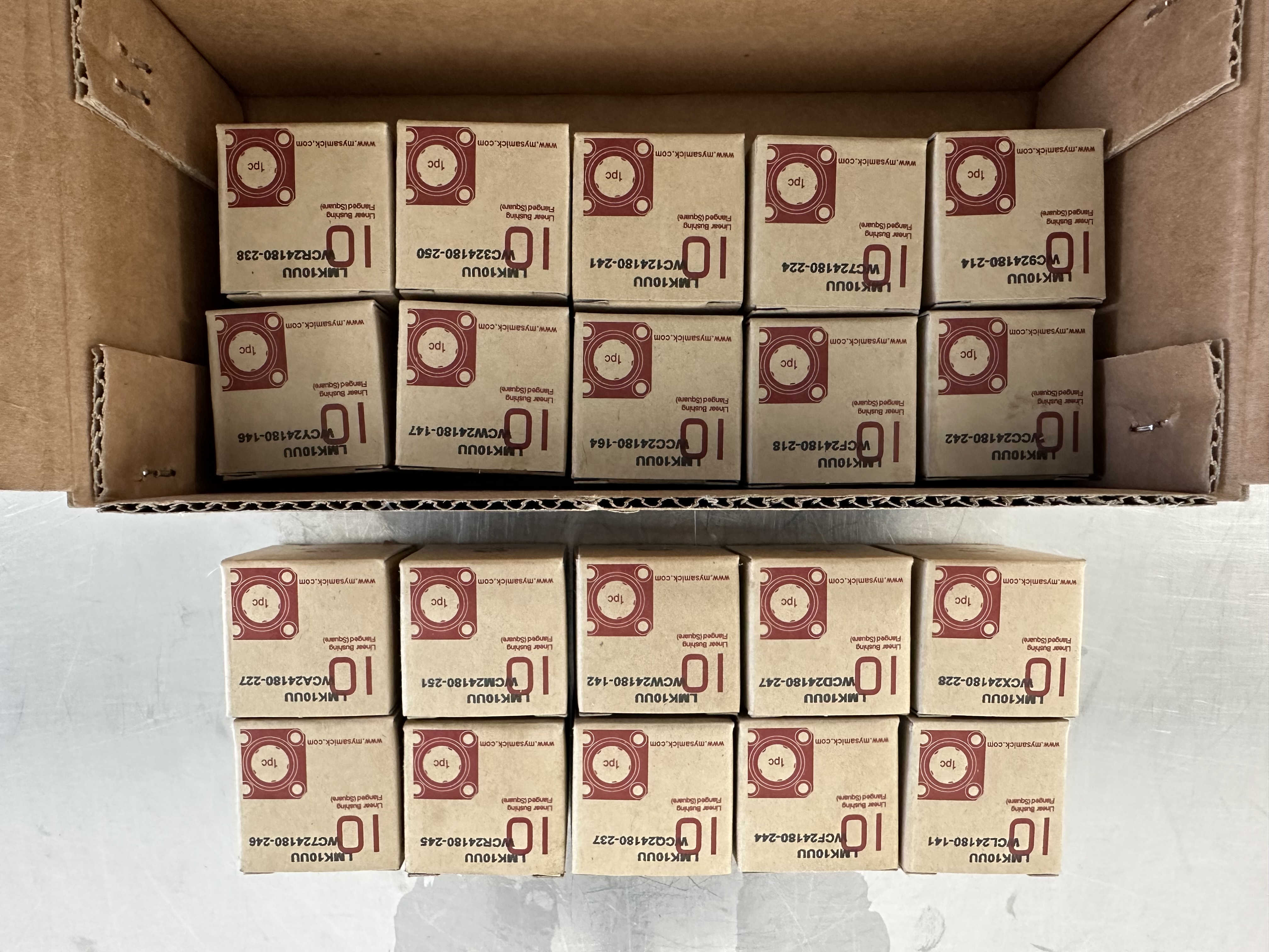 LMK10UU / Rectangular Flanged Linear Ball Bearing / SAMICK THK