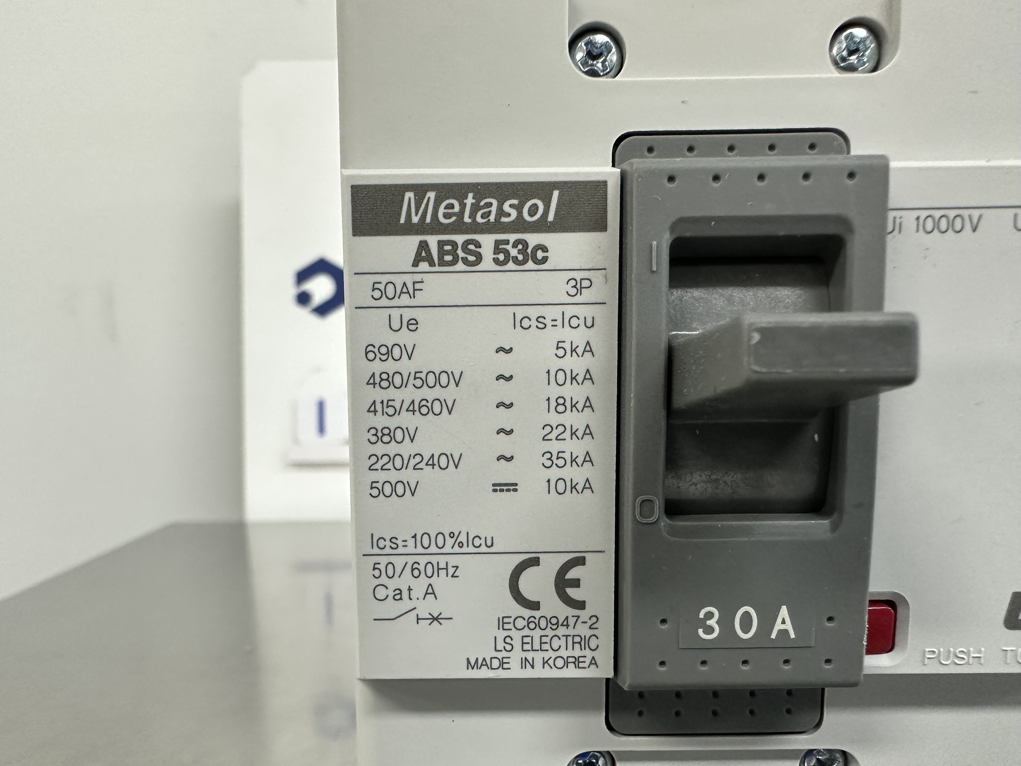 ABS53c-30A / Molded Case Circuit Breaker / LS ELECTRIC