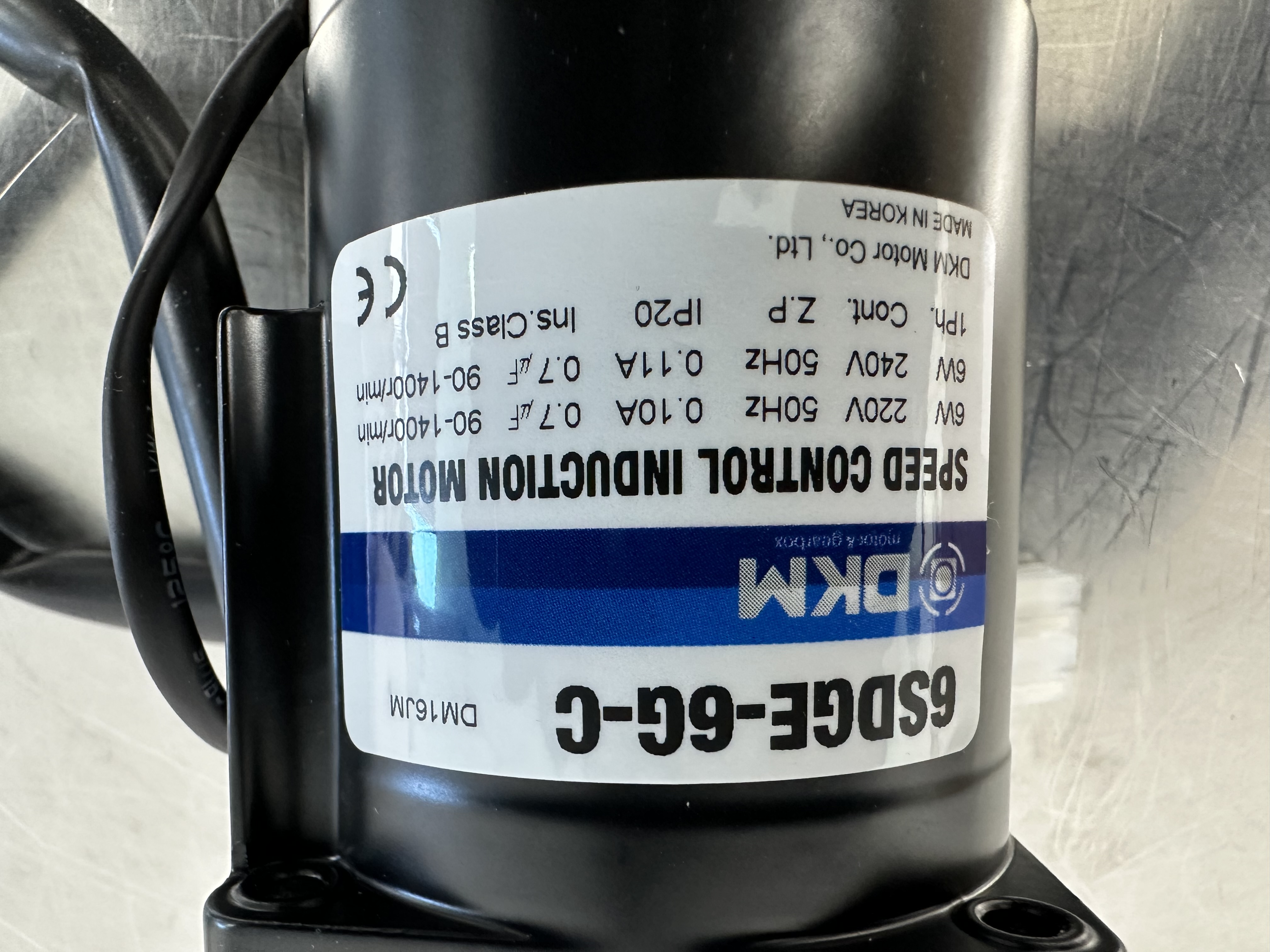6SDGE-6G-C / Speed Control Induction Motor / DKM MOTOR