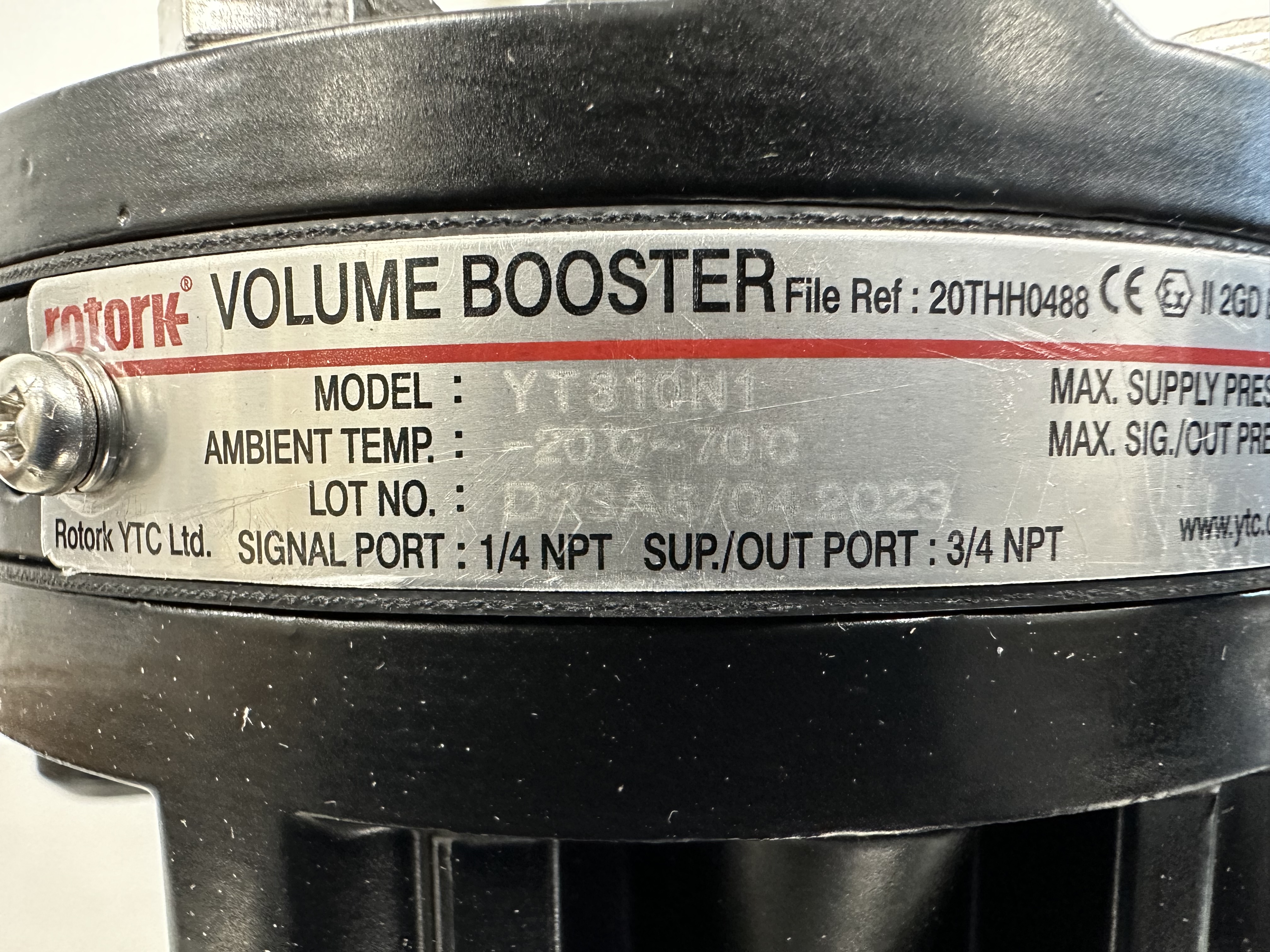 YT-310N1 / Volume Booster / ROTORK YTC
