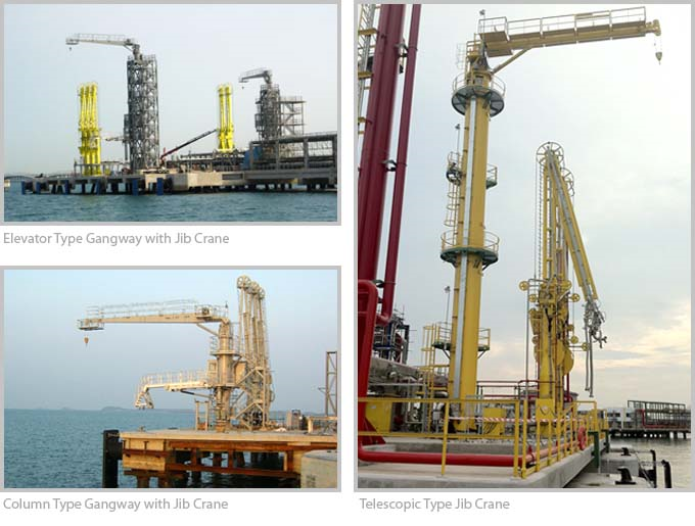 SAMGONG Gangway Tower With Jib Crane System 