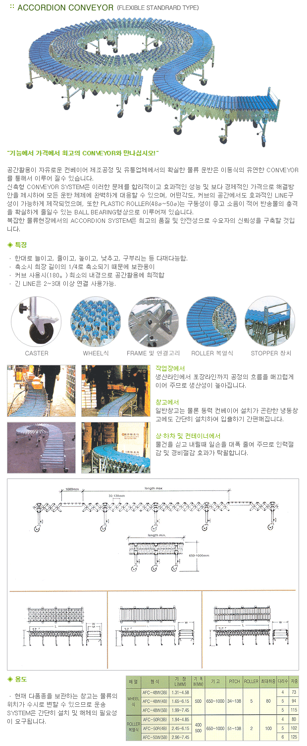 accordion conveyor