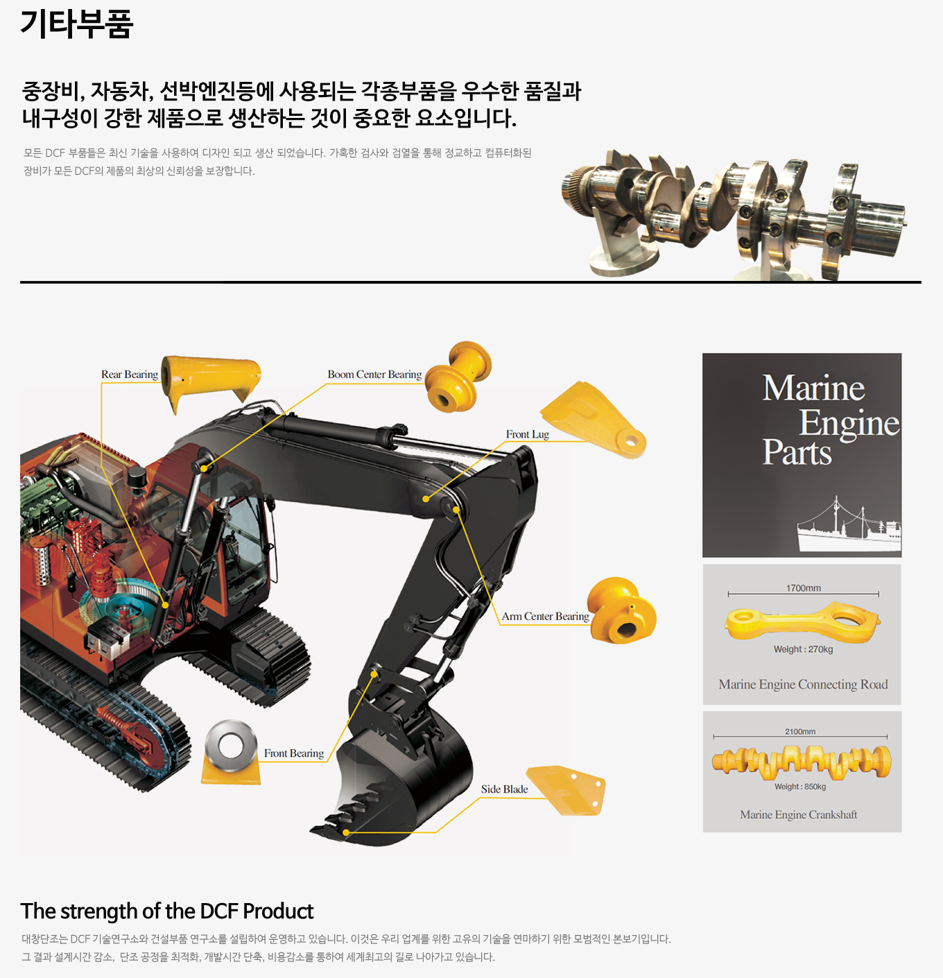 Other Parts by DAECHANG FORGING - Komachine Supplier Profile and Product  List