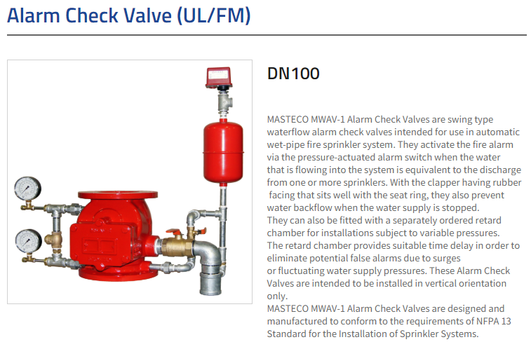 Alarm Check Valve (UL / FM)