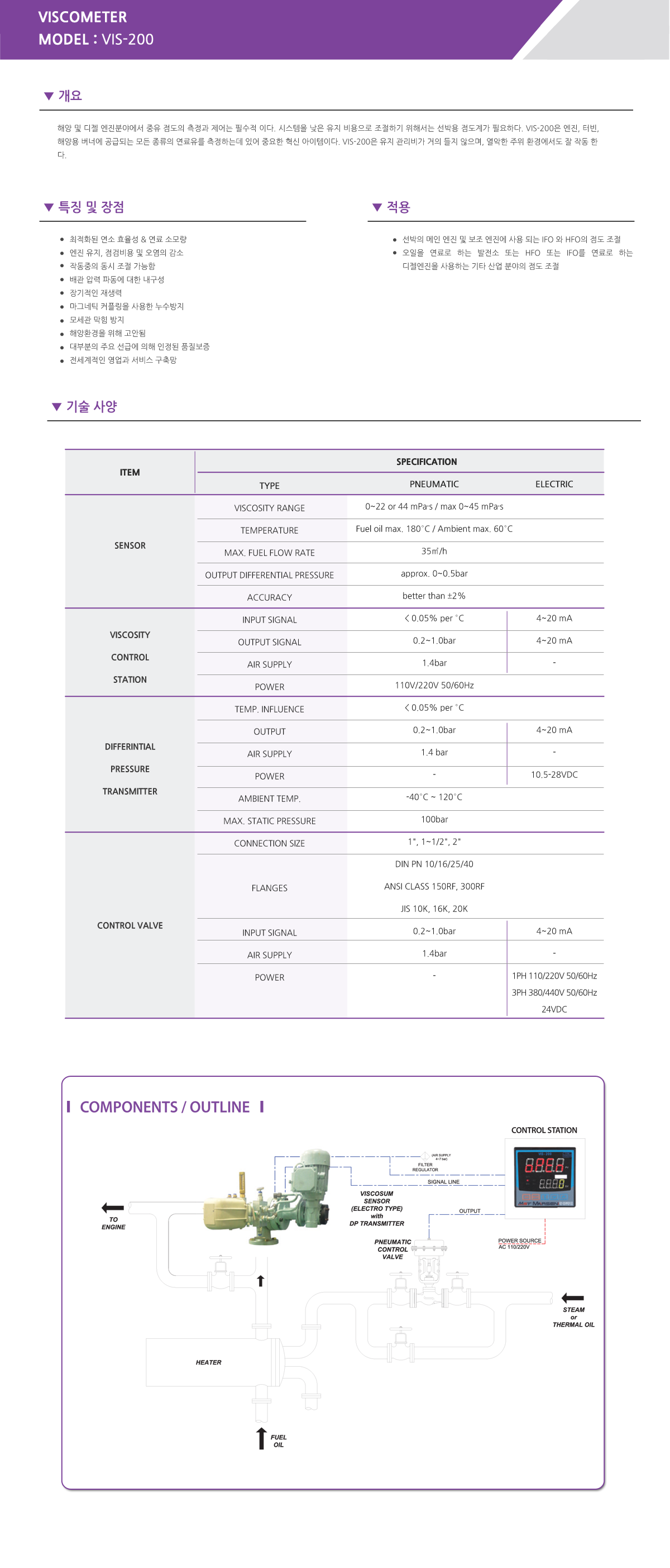 마르센 Viscometer VIS-200 1
