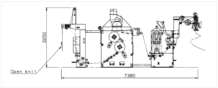 POONGKWANG MACHINE Knit Singeing Machine PK-G-3-2400