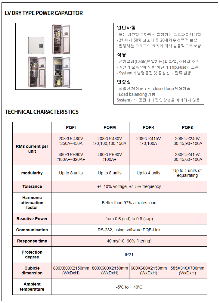 (주)파워닉스 고조파필터 