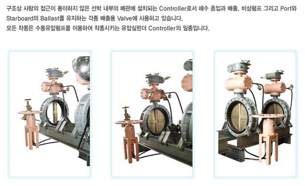 (주)성원기업 Transmitter & Actuator for Manual Hydraulic Remote Control Valve  1