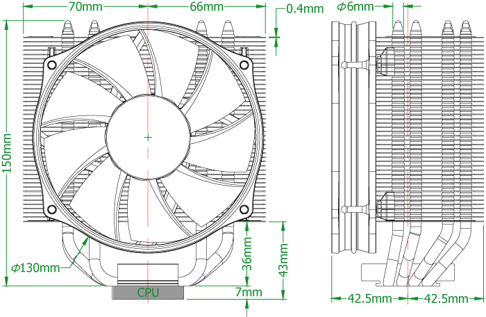 Thermolab CPU Cooler (Harmonized & Balanced) TRINITY 1