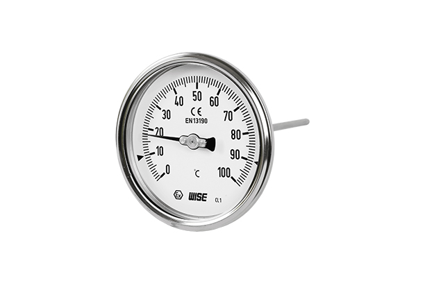 Hermetically sealed case bimetal thermometer