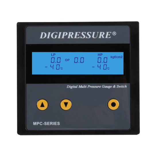 2단 반폐형 디지털 압력계