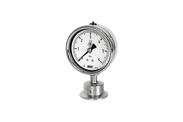 Sanitary pressure gauge (3-A marking)