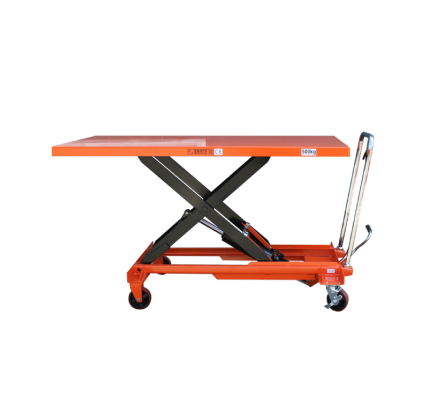 Wide-type manual table lift