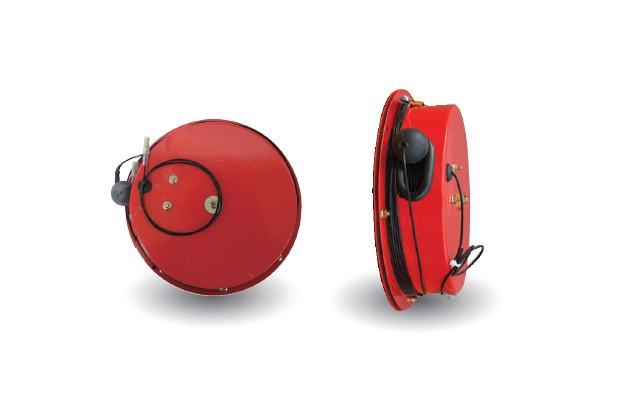 Over wind prevention-Enclosed Type Sensor Cord Reel