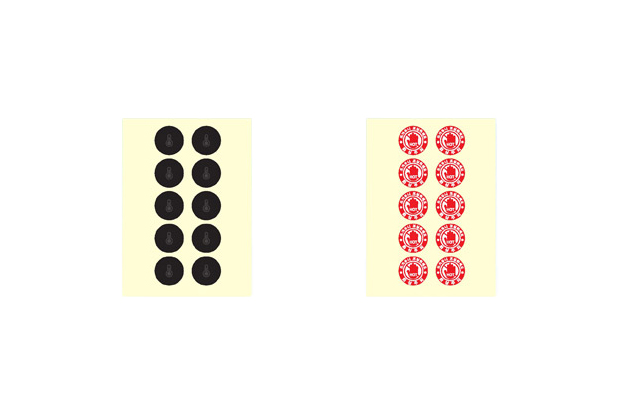 가역 열변색 스티커 시르즈4(실내용)