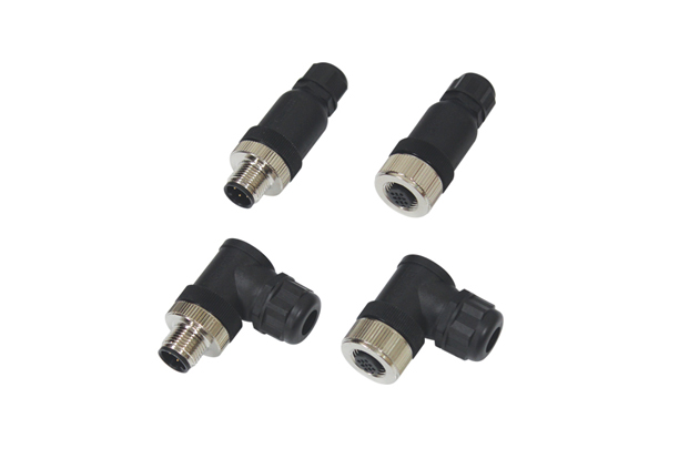 Screw fastening type M12 connector M12A-B Series (M12/M8 Accessories)