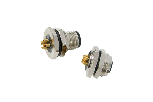Panel mount M12 connector (M12/M8 Accessories)