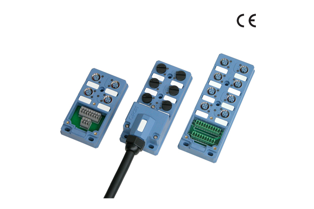 Terminal block mounting type branch box MPT Series (M12/M8 Sensor Distributor)