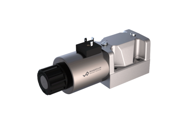 Solenoid operated spool valve soft switching (slip-on coil)