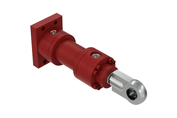 Round Cylinders R160M Series (Rear rectangular flange)