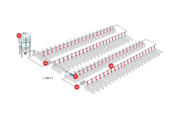 Schematic Layouts For Automatic Pig Feeding Systems