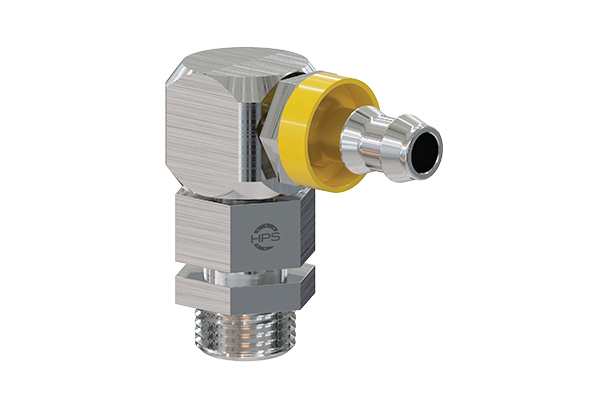 90° Male Thread, 360° Orientable for Push-lock Hose