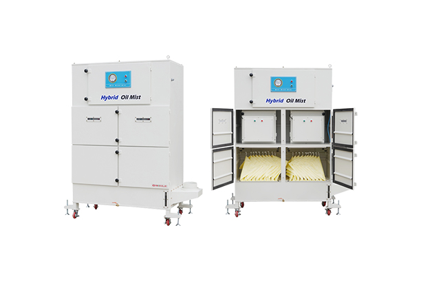 Hybrid oil mist dust collector