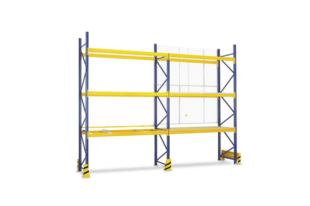 Static pallet storage (Multi-bay racking broad aisle)