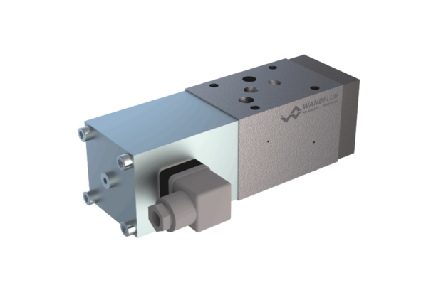 Solenoid poppet valve sandwich construction