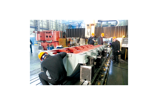 Compressor base plate inspection